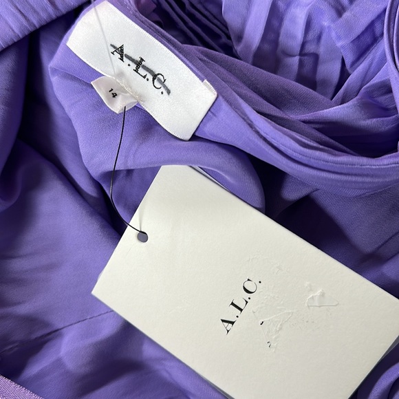 A.L.C. Delfina Pleated One Shoulder Gown - Picture 12 of 12